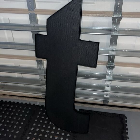 Black Wall accent letter Big lower case “t” hang on your wall